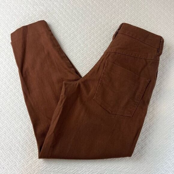 Frank and Oak Amelia Pants Vintage Fit Women’s 00 Brown Balloon Pockets Retro - Picture 8 of 15